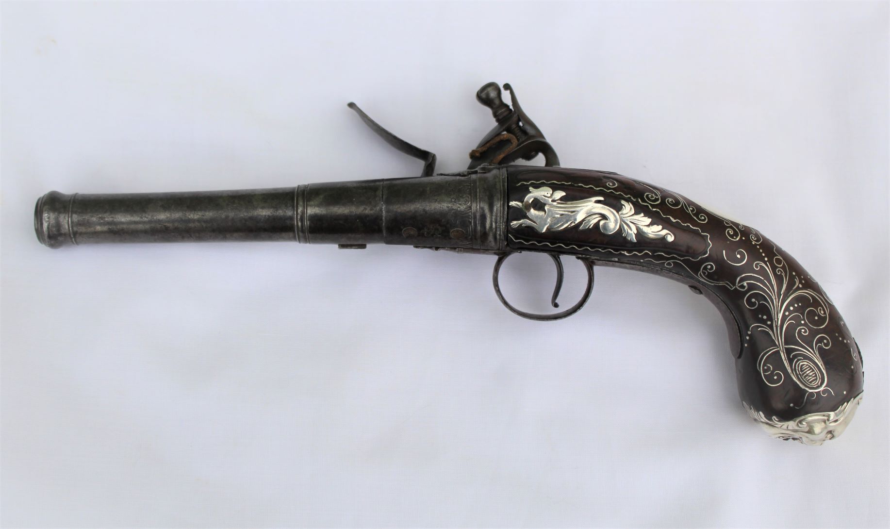 Flintock Cannon Barrelled Pistol by H Delany Londini – Ref A1395 ...